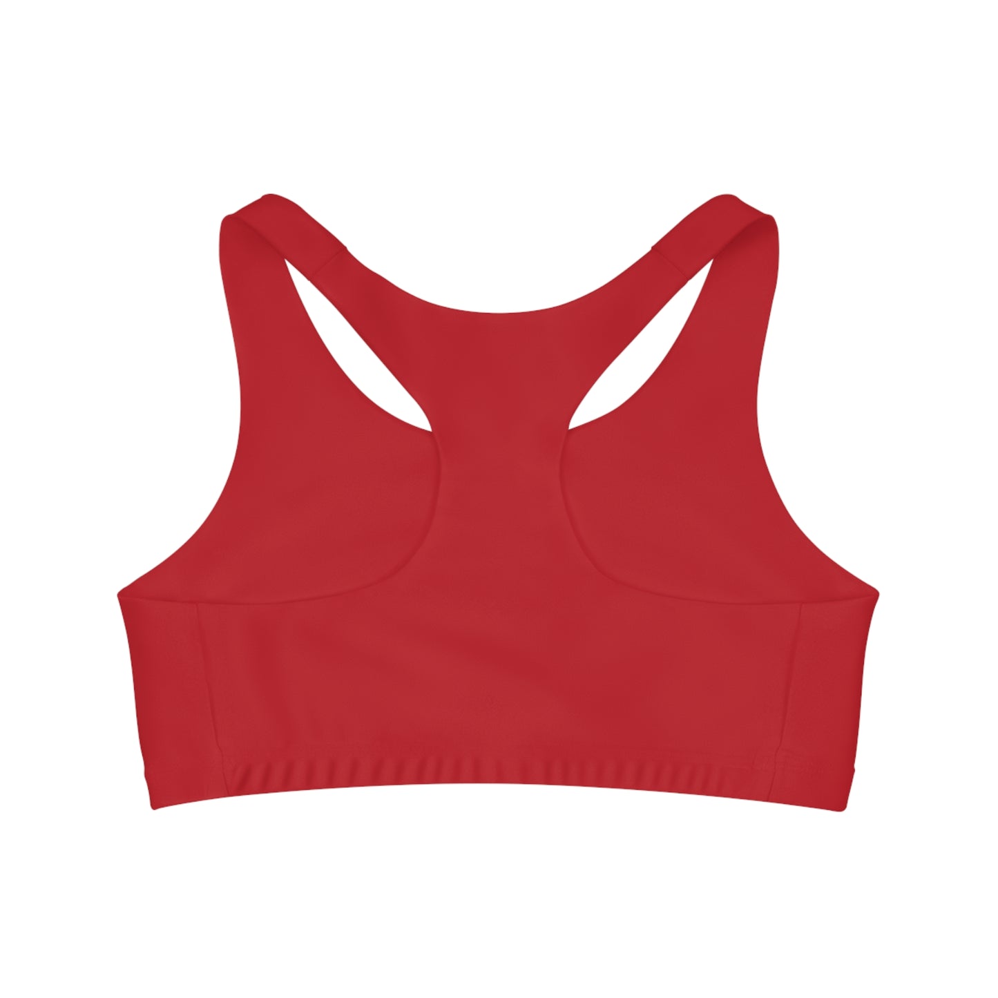 Red Seamless Sports Bra