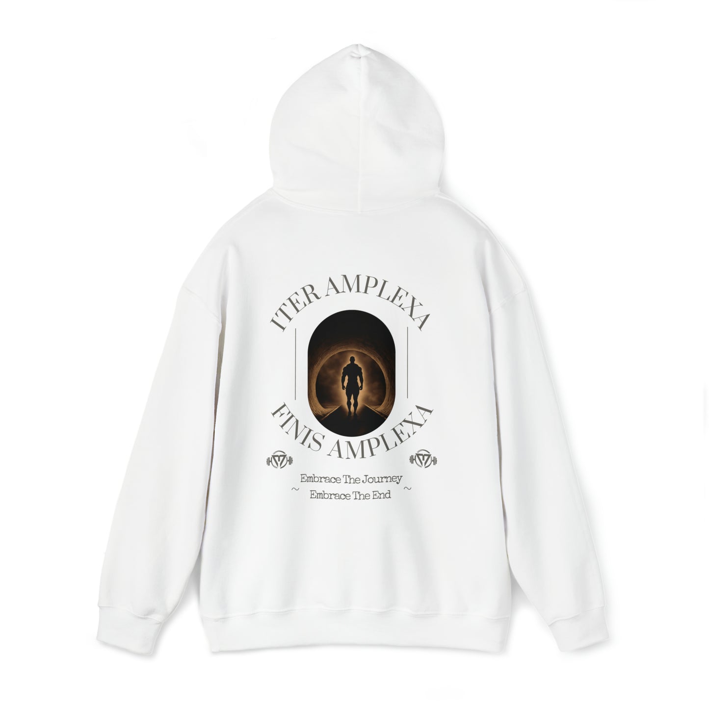 "Iter Amplexa Finis Amplexa" Hooded Sweatshirt