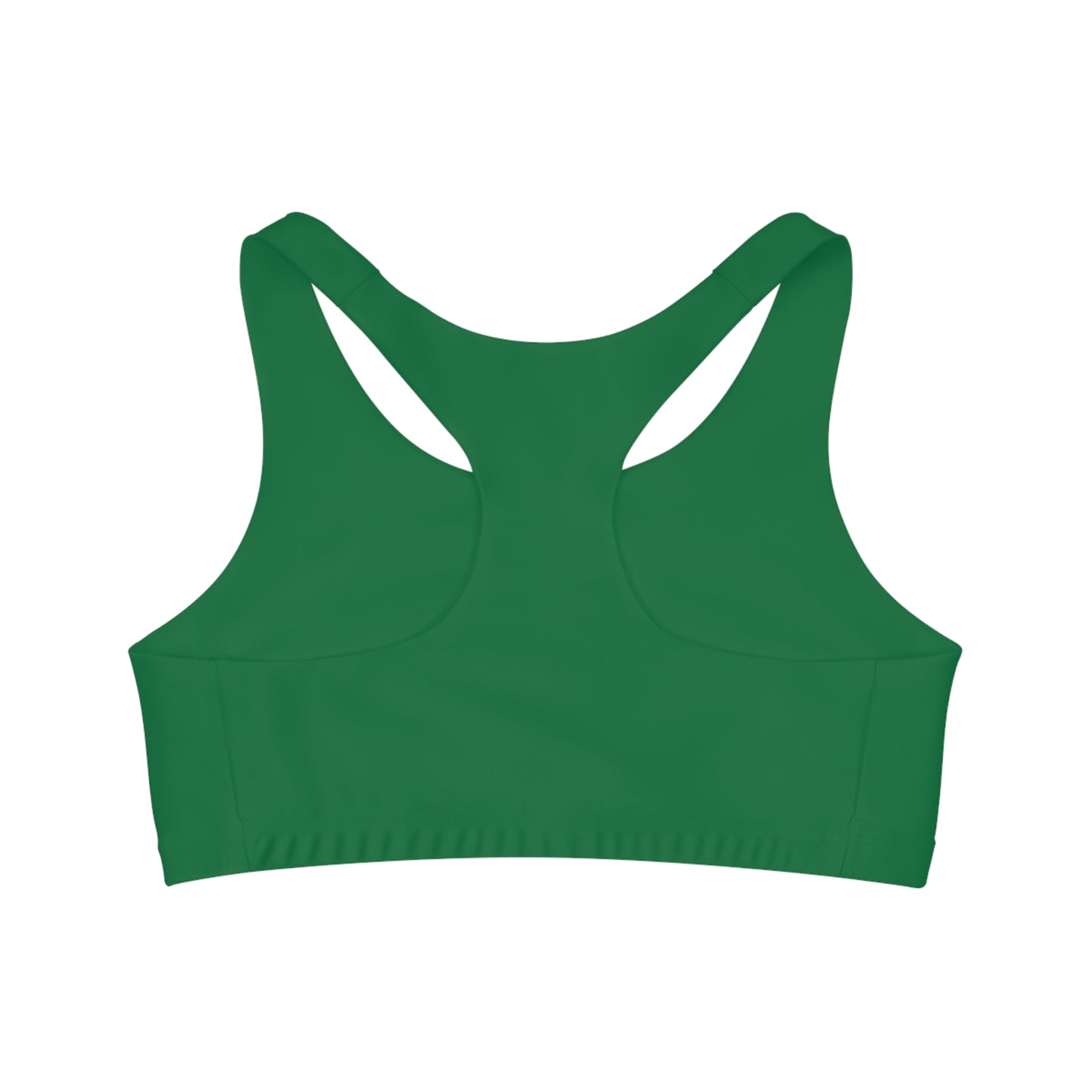 Dark Green Seamless Sports Bra