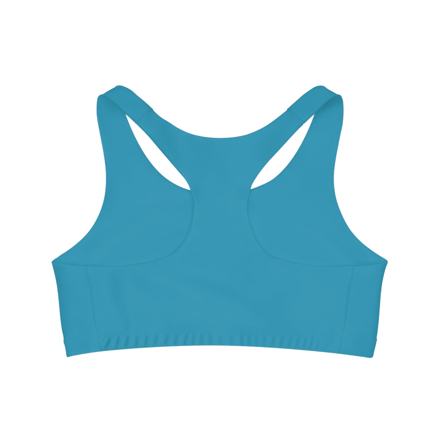 Turquoise Seamless Sports Bra