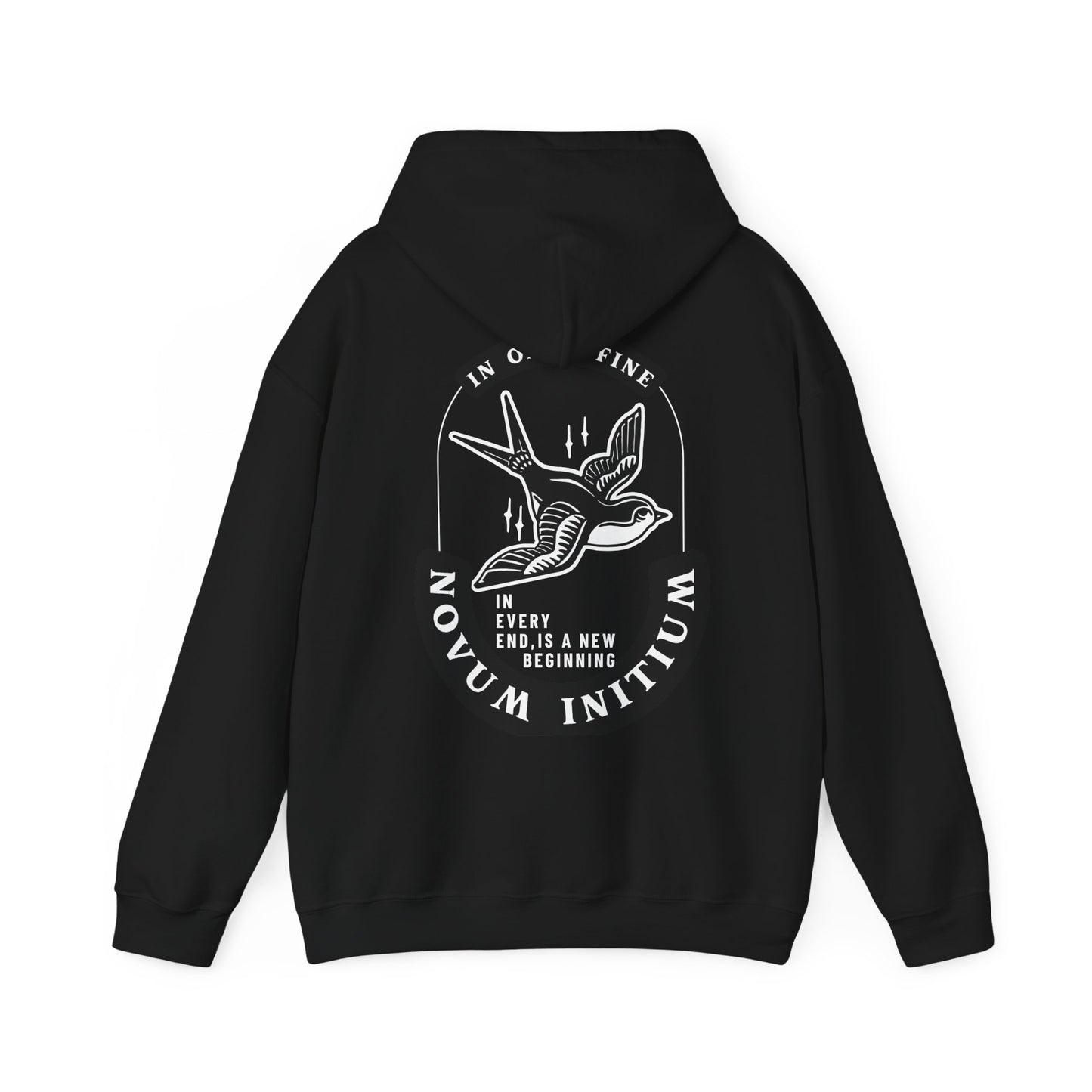 "In Omni Fine, Novum Initium" Hooded Sweatshirt