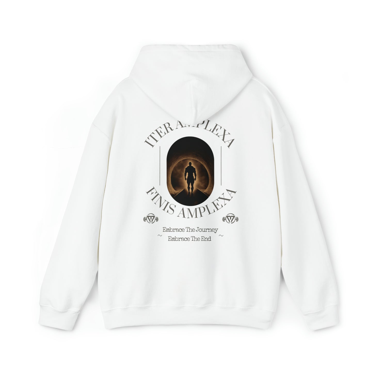 "Iter Amplexa Finis Amplexa" Hooded Sweatshirt