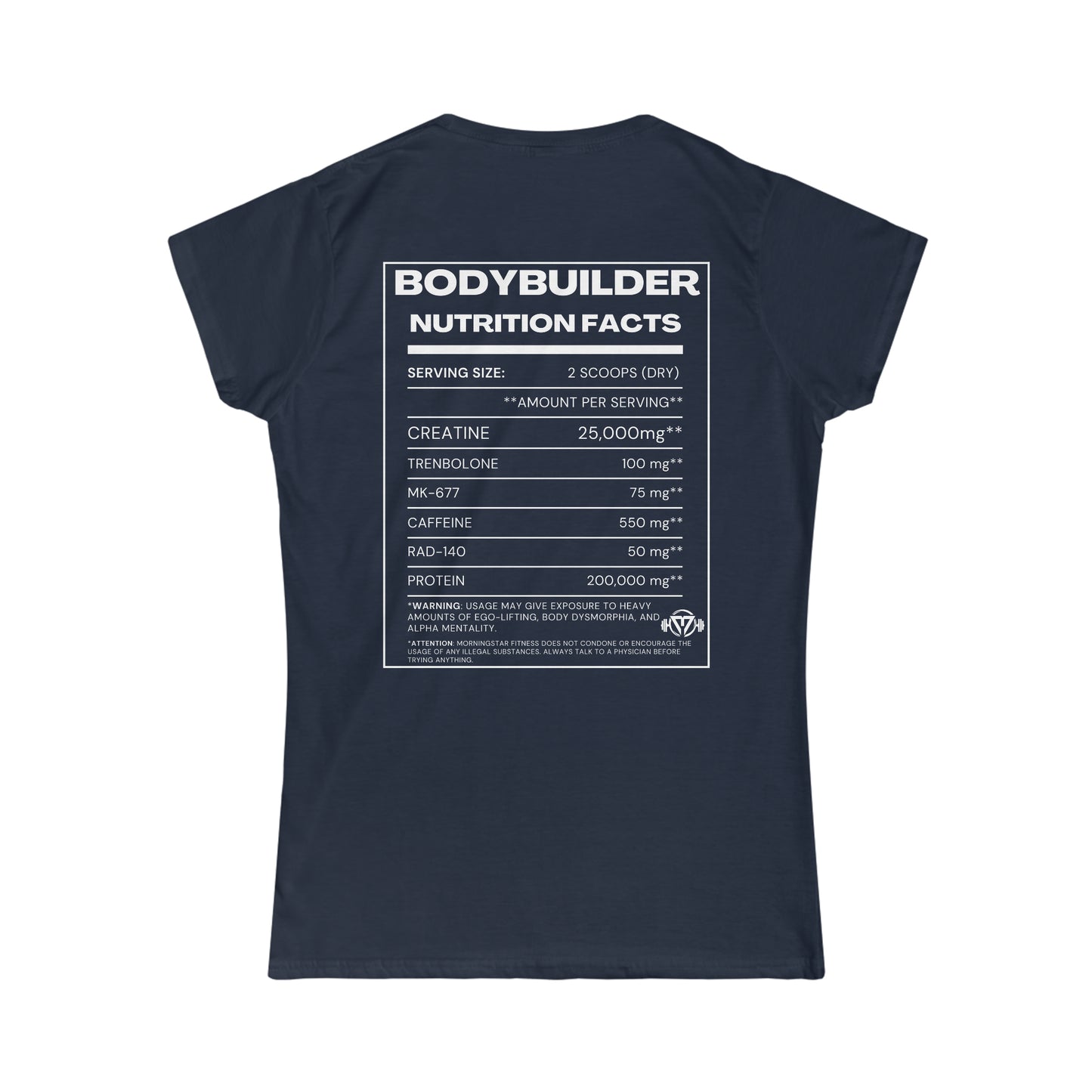 "Bodybuilder Nutrition" Women's Tee