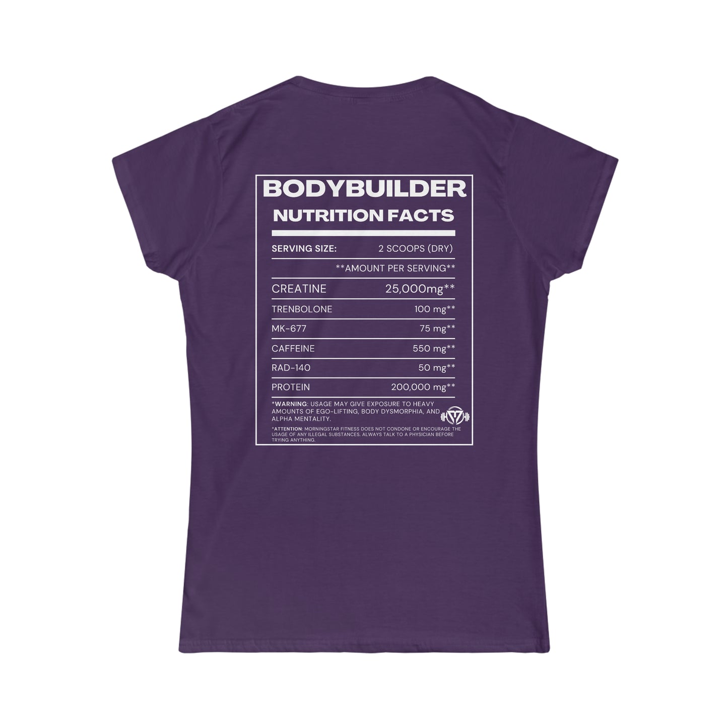 "Bodybuilder Nutrition" Women's Tee