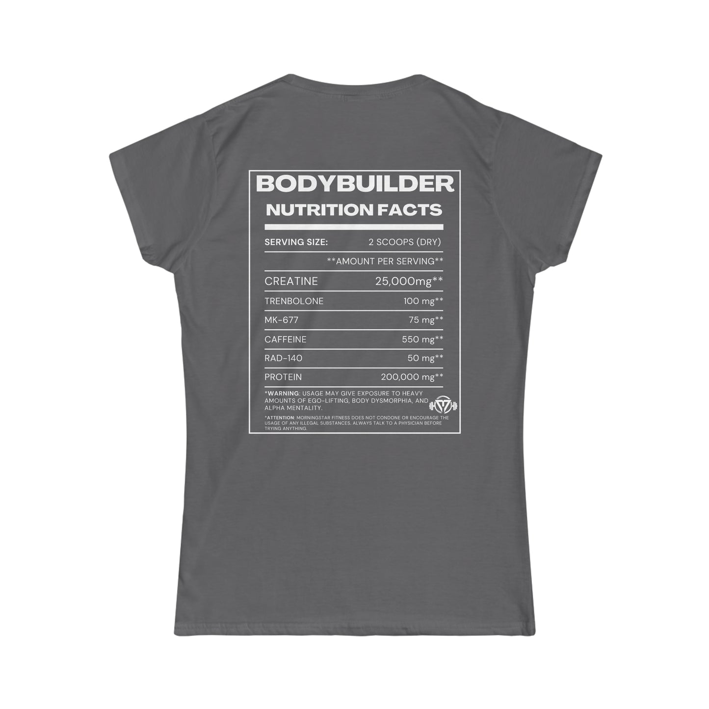 "Bodybuilder Nutrition" Women's Tee