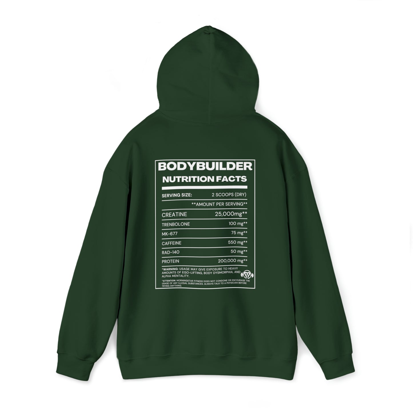 "Bodybuilder Nutrition" Hooded Sweatshirt