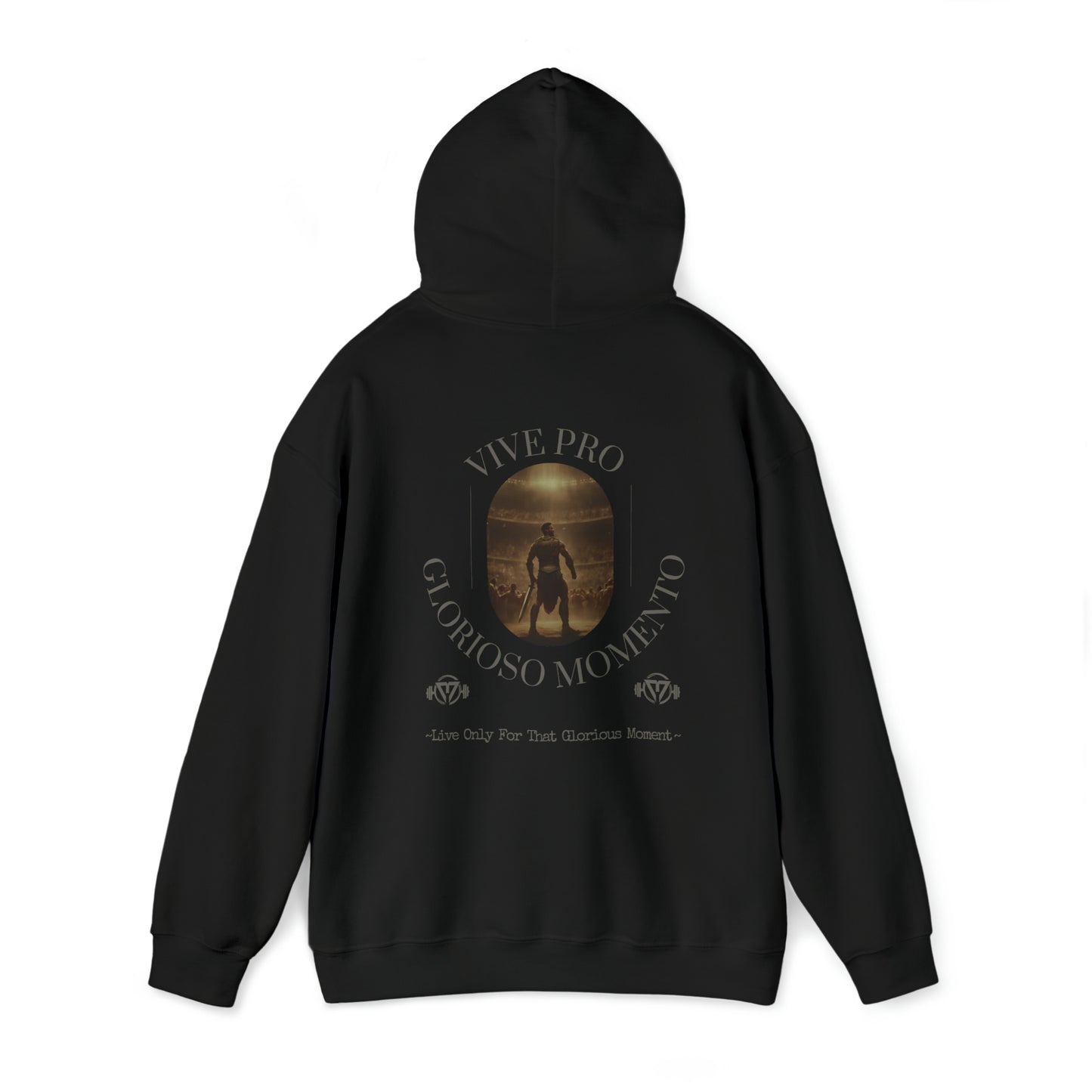 "Vive Pro Glorioso Momento" Hooded Sweatershirt