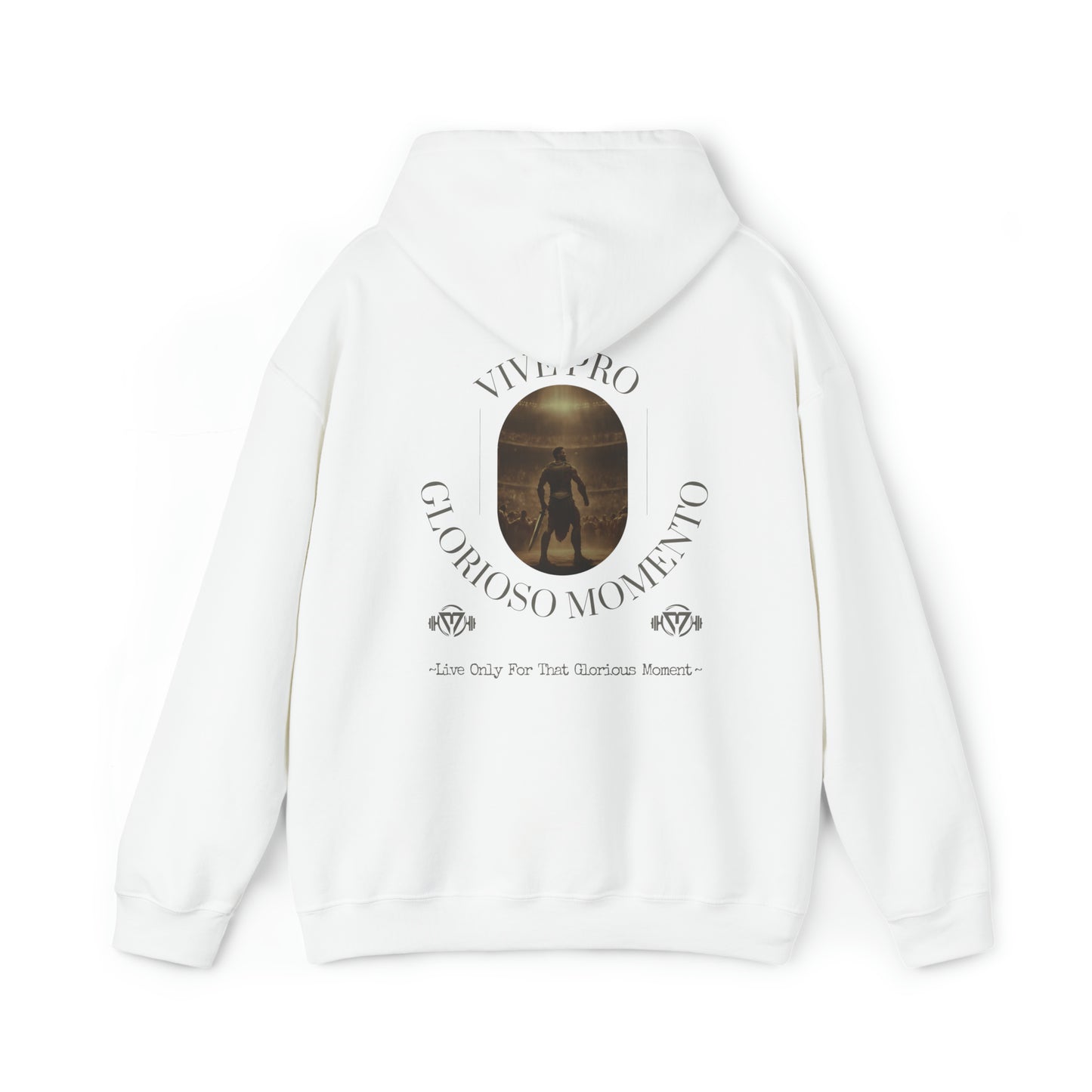 "Vive Pro Glorioso Momento" Hooded Sweatershirt