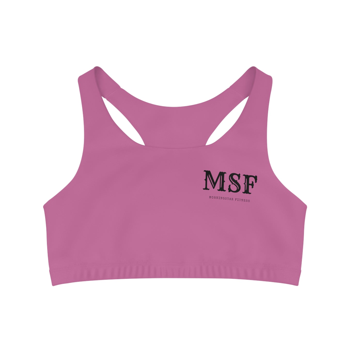 Light Pink Seamless Sports Bra