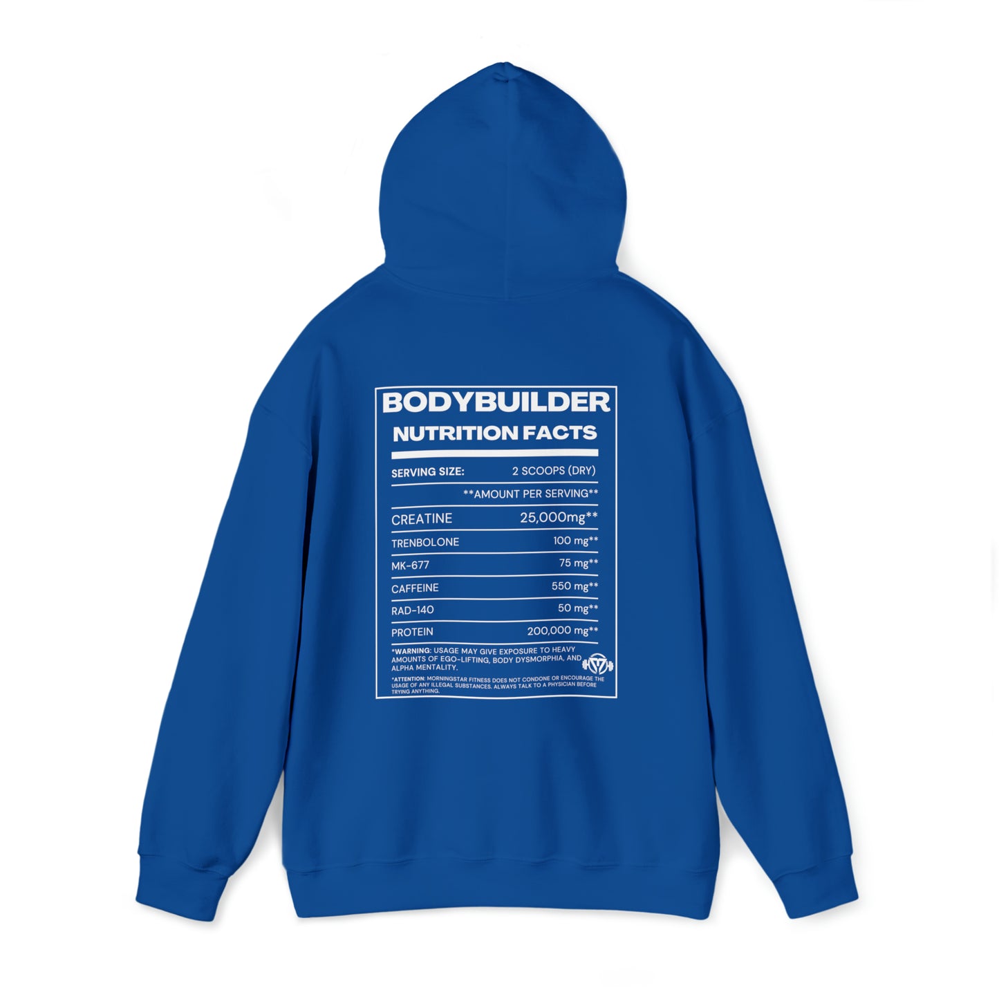 "Bodybuilder Nutrition" Hooded Sweatshirt