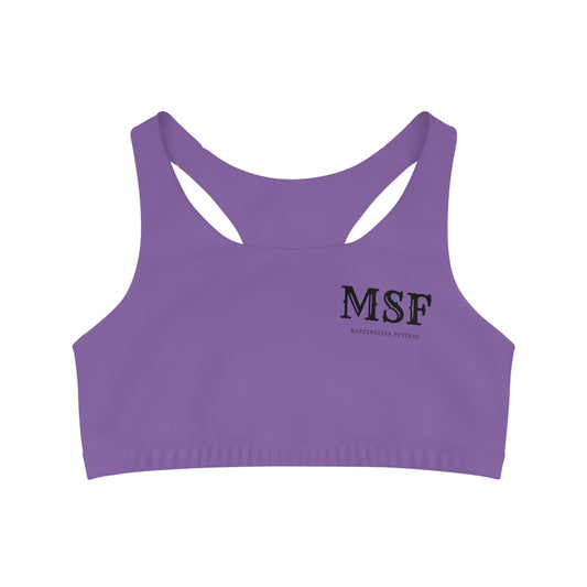 Light Purple Seamless Sports Bra