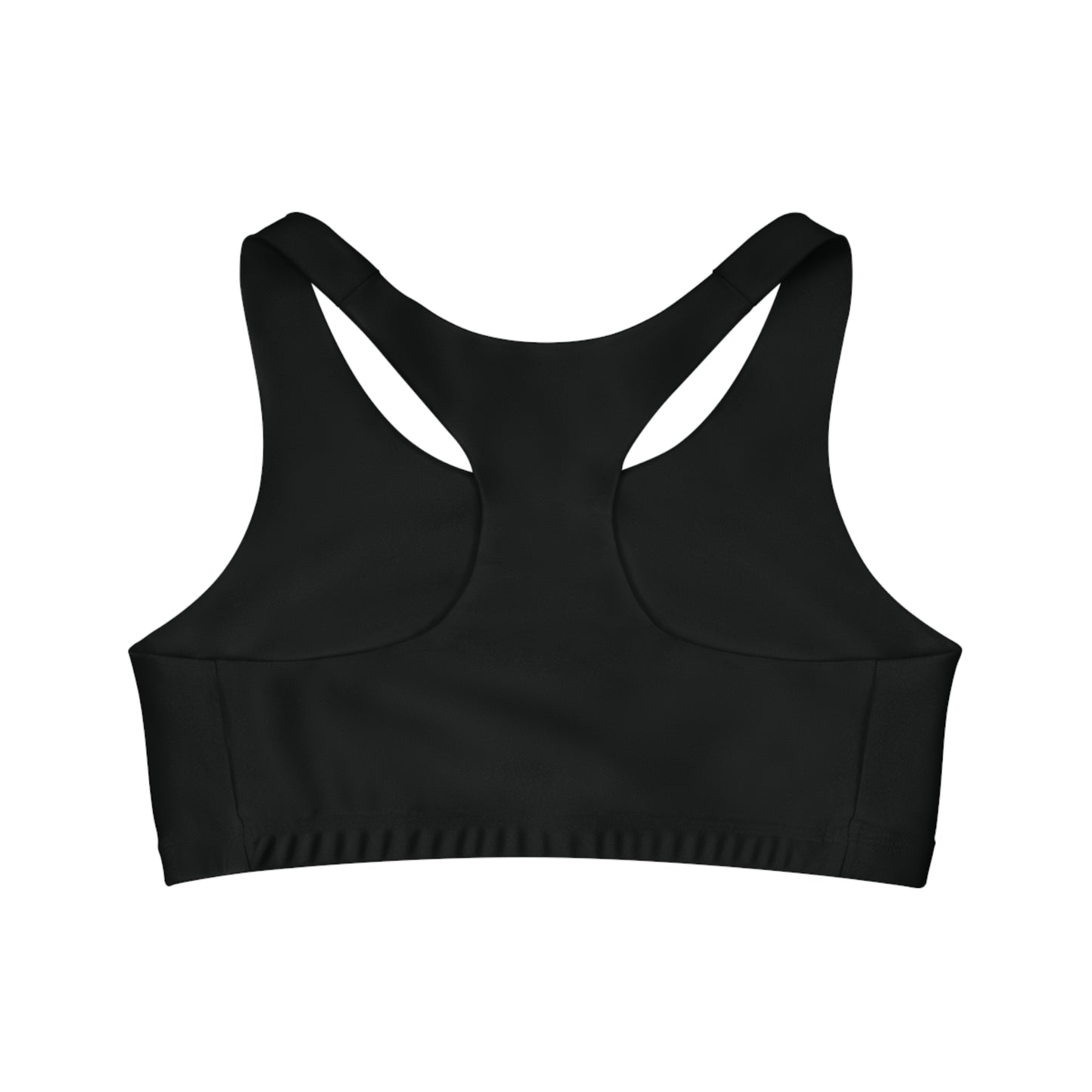 Black Seamless Sports Bra