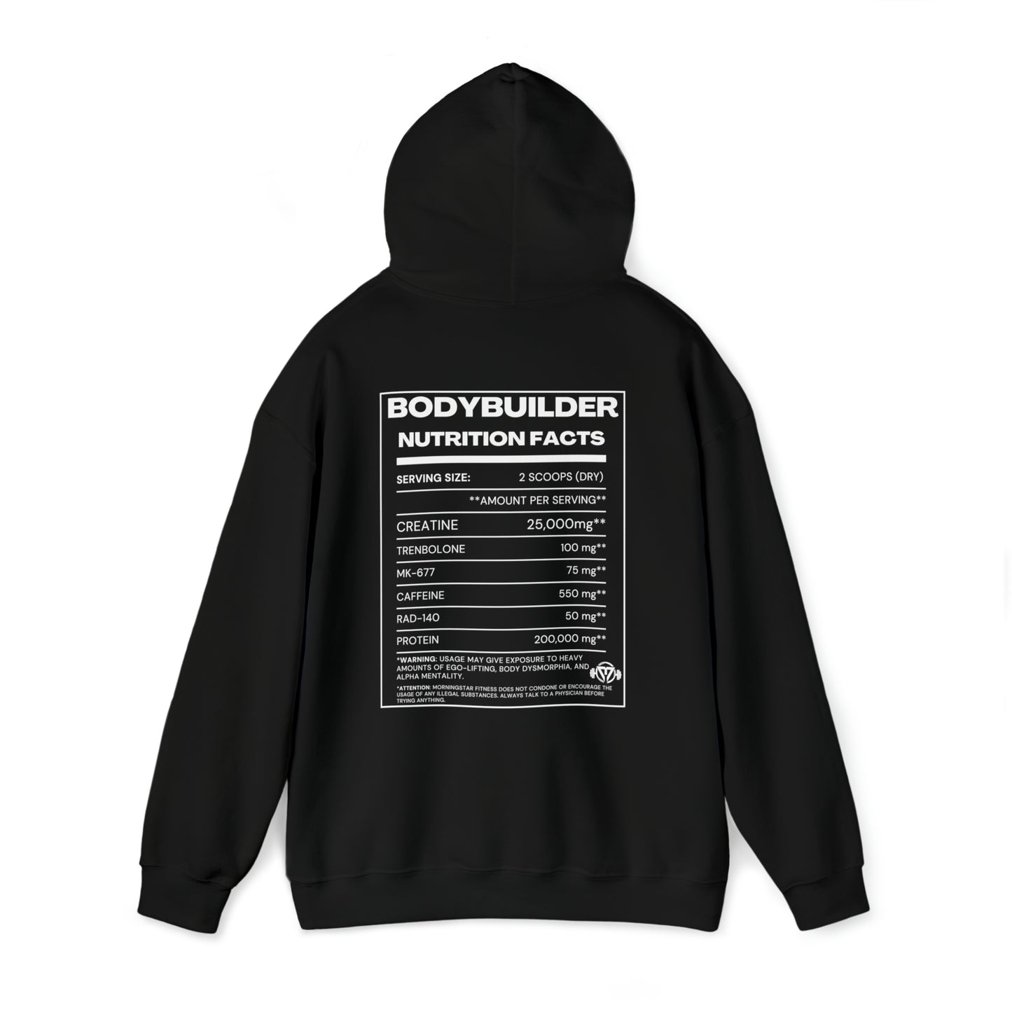 "Bodybuilder Nutrition" Hooded Sweatshirt