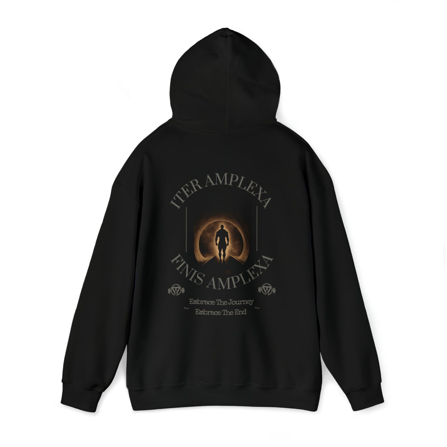 "Iter Amplexa Finis Amplexa" Hooded Sweatshirt