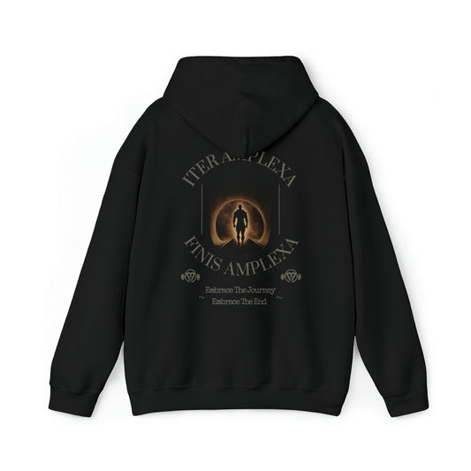 "Iter Amplexa Finis Amplexa" Hooded Sweatshirt