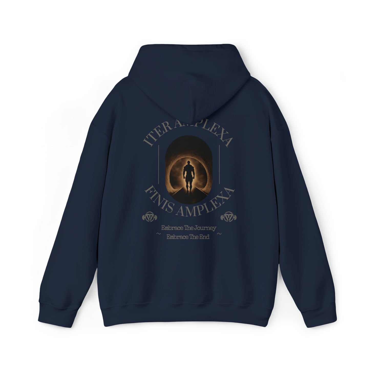 "Iter Amplexa Finis Amplexa" Hooded Sweatshirt