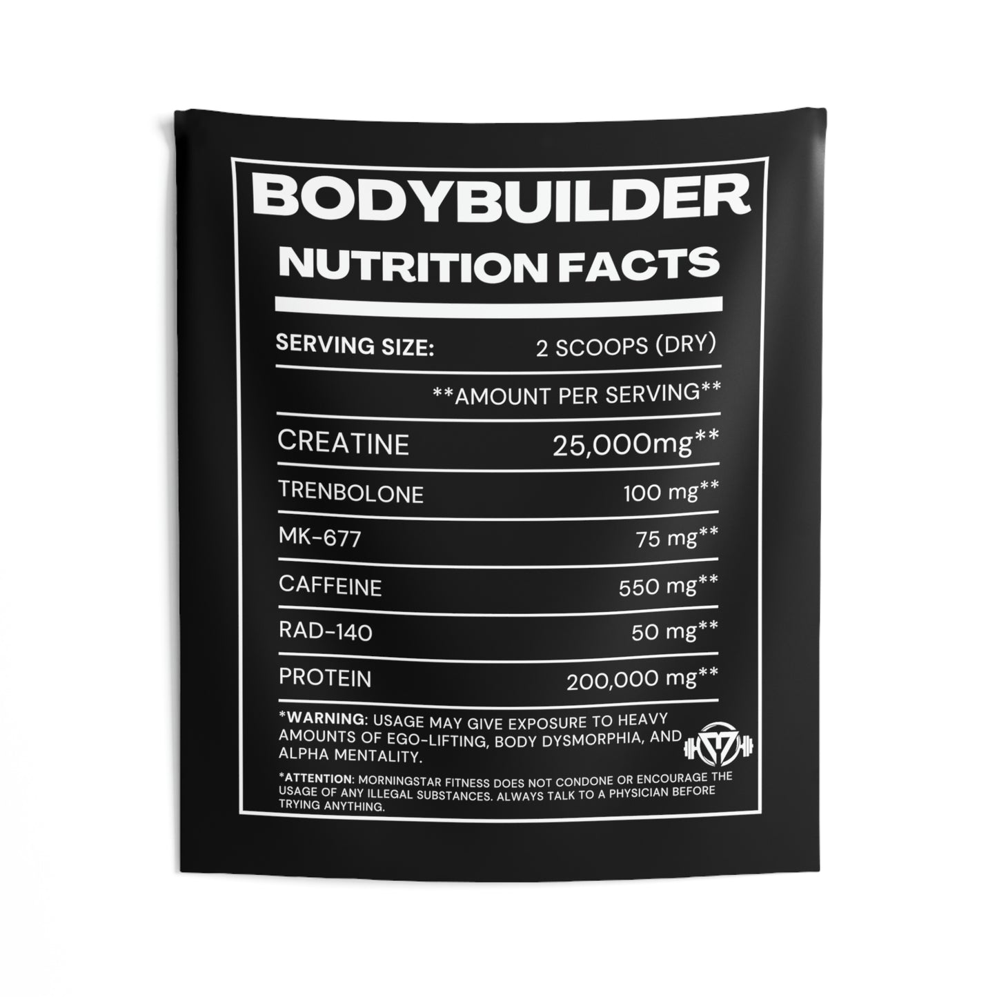 "Bodybuilder Nutrition" - Black