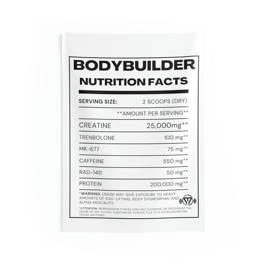 "Bodybuilder Nutrition" - White