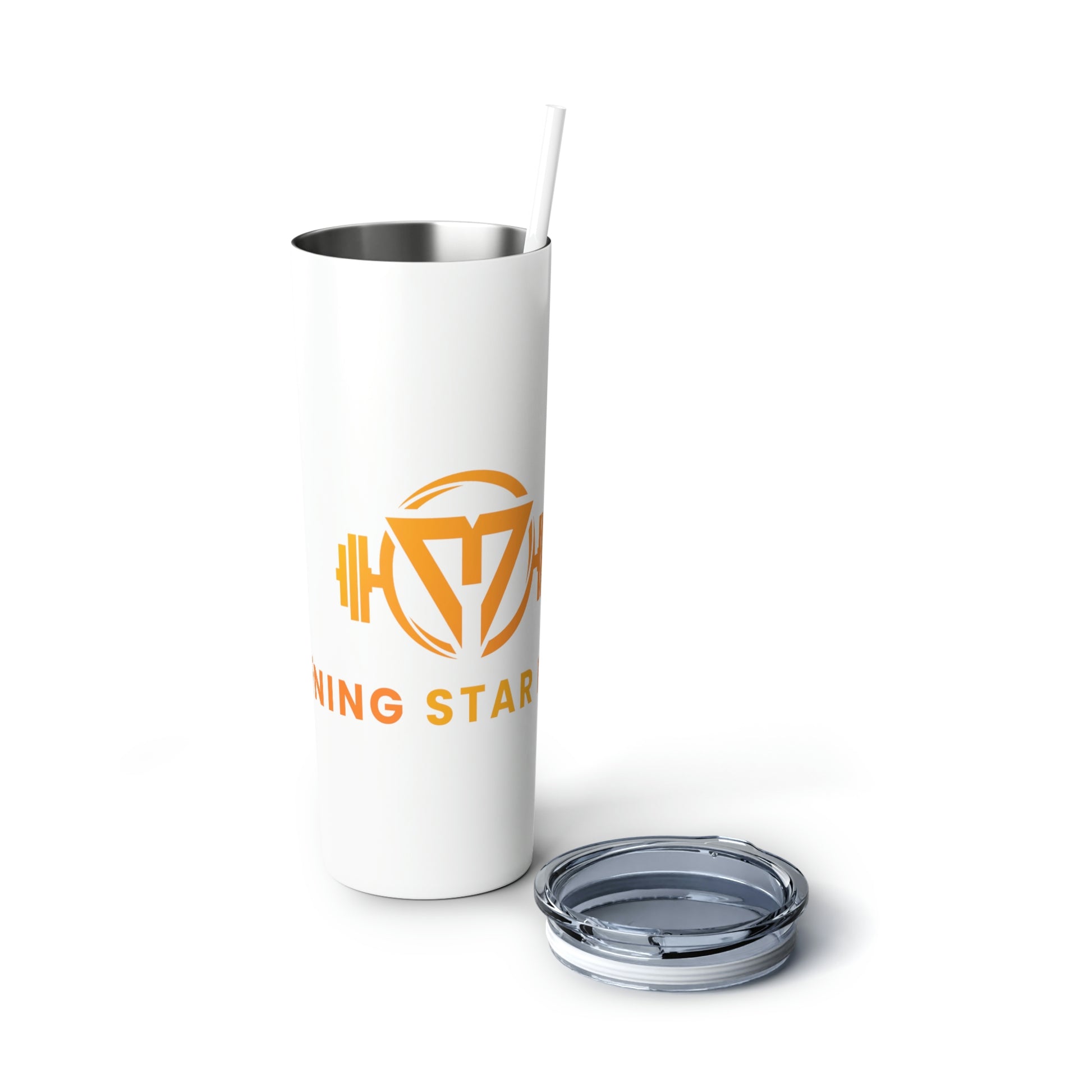 20oz Steel Tumbler with Straw - morningstarfitness