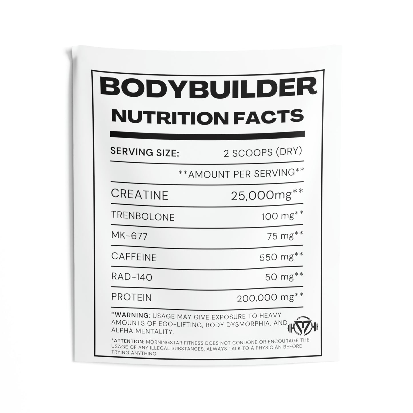 "Bodybuilder Nutrition" - White