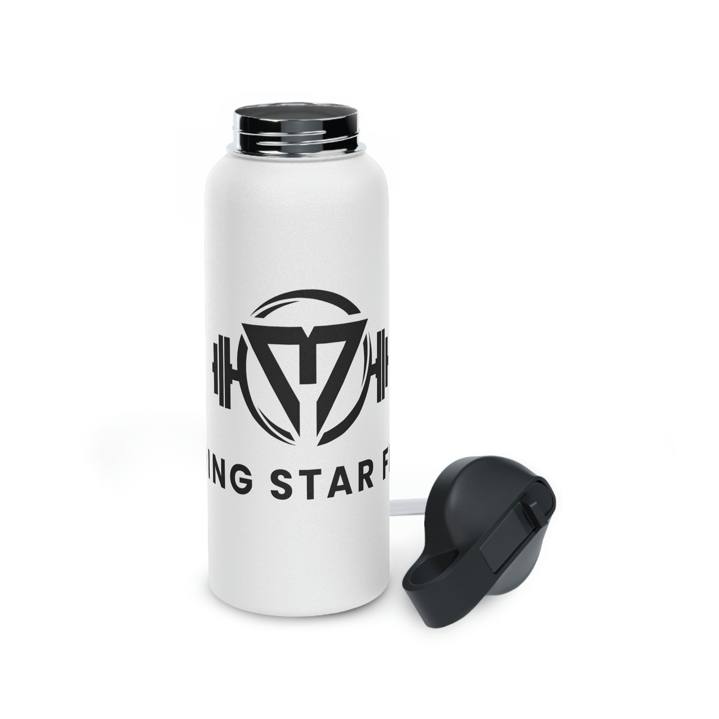 Stainless Steel Water Bottle with Straw Lid - morningstarfitness