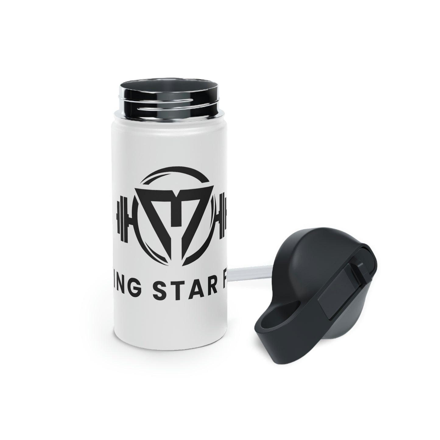 Stainless Steel Water Bottle with Straw Lid - morningstarfitness